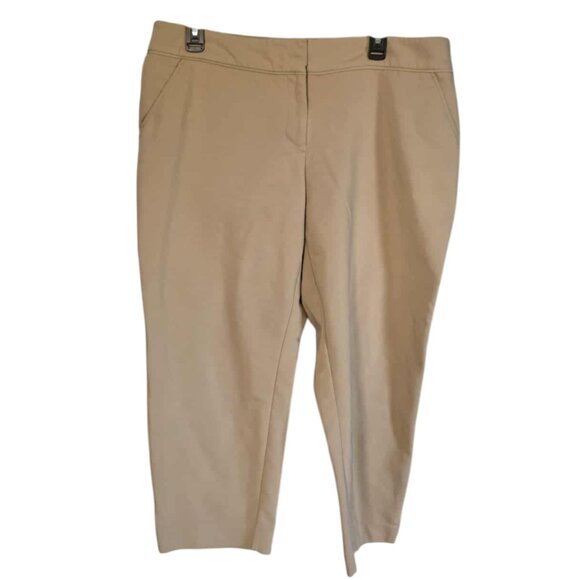 Apt 9 Khaki Capri Torie Pants - Picture 1 of 5